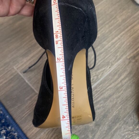 Chinese Laundry 4.5” Black LaceUp Stiletto Open Toe Booties Women’s US 8.5 - Picture 8 of 8